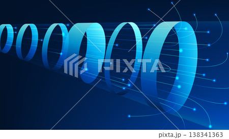 Technology background underwater network pipelines and fiber optic cables, representing global internet infrastructure, high-speed data transmission, digital connectivity, submarine communication 138341363