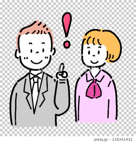 ひらめく男 138341432