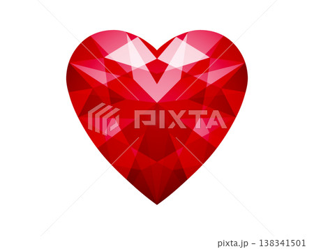 ハートの宝石（赤）2/10 138341501