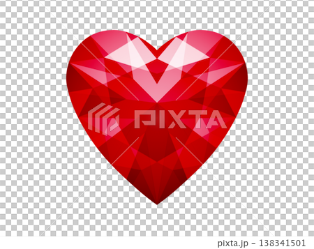 ハートの宝石（赤）2/10 138341501