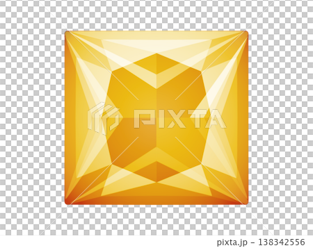Princess-cut gemstone (orange) 10/10 Princess-cut gemstone (orange) 10/10 138342556