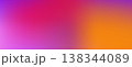 Abstract sunrise gradient background. Hot pink and violet blend with bright orange light. Smooth colorful template for banner and wallpaper. 138344089