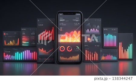 AIビジネススマホネットワーク未来イラスト 138344247