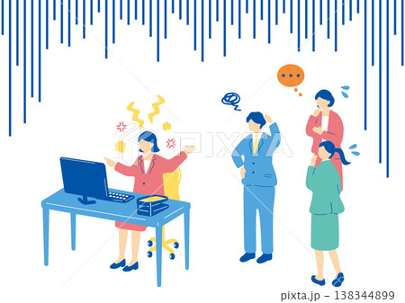 モラルハラスメント　イラスト 138344899