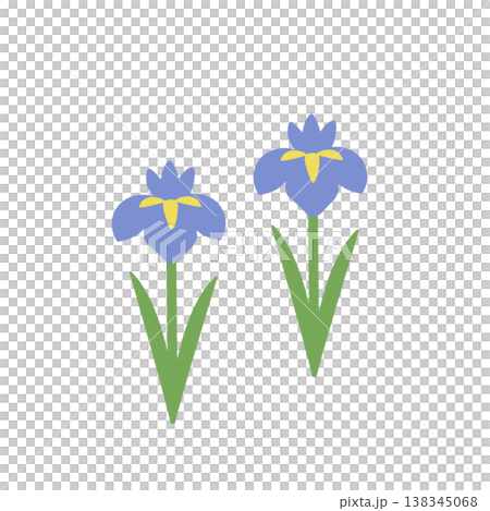 Children's Day materials: Iris illustration, Children's Day, May materials, simple 138345068
