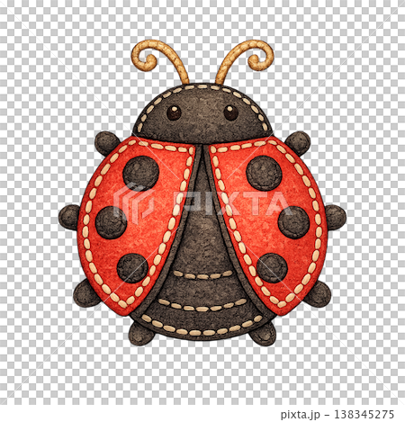 ladybug, insect, red bug, spotted insect, nature insect, on leaf, spring insect, garden insect, small creature, plant insect, natural pest control, outdoor macro, eco insect, wildlife detail, tiny bug 138345275