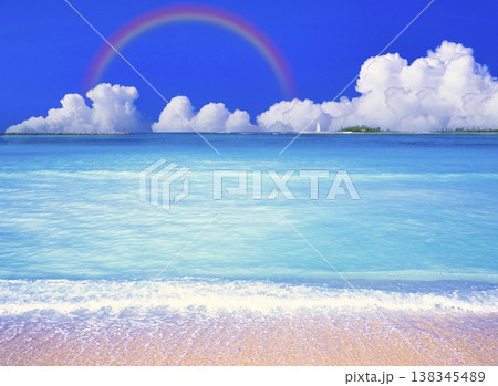 カリブ海の美しいサンゴ礁の海 カリブ海の美しいサンゴ礁の海 138345489