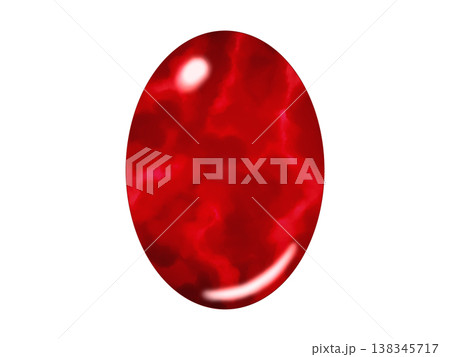 カボショットカットの宝石（赤）2/10 138345717