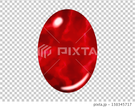 カボショットカットの宝石（赤）2/10 138345717