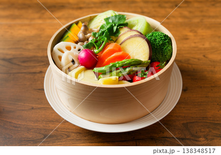 野菜のせいろ蒸し 野菜のせいろ蒸し 138348517