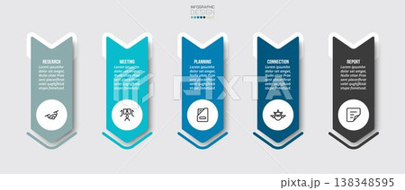 Business or marketing infographic template. Business or marketing infographic template. 138348595