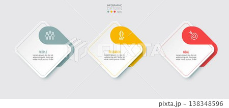 Business concept infographic template with option. Business concept infographic template with option. 138348596