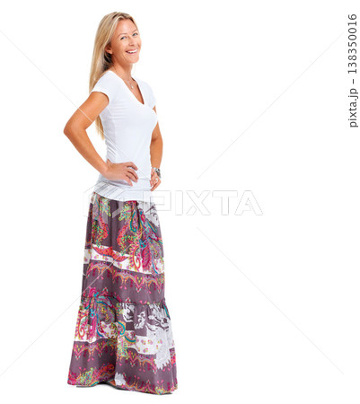 Woman, smile and portrait pose for fashion brand outfit for advertising clothing, t-shirt or natural beauty. Female person, happy emoji or confident marketing sale giveaway, prize promo or discount Woman, smile and portrait pose for fashion brand outfit for advertising clothing, t-shirt or natural beauty. Female person, happy emoji or confident marketing sale giveaway, prize promo or discount 138350016
