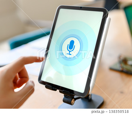 タブレットで音声入力 138350518