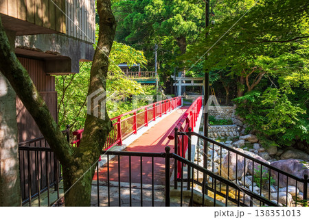 湯の山温泉街の風景「蒼滝橋」《三重県 菰野町》 138351013