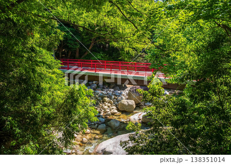 湯の山温泉街の風景「蒼滝橋」《三重県 菰野町》 湯の山温泉街の風景「蒼滝橋」《三重県 菰野町》 138351014