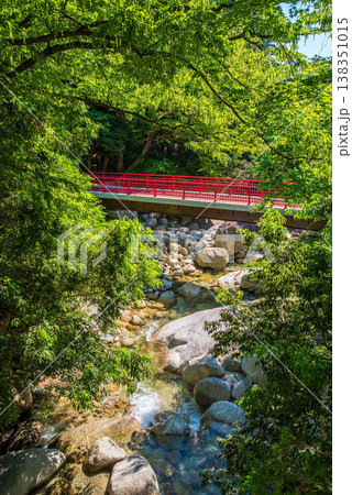 湯の山温泉街の風景「蒼滝橋」《三重県 菰野町》 湯の山温泉街の風景「蒼滝橋」《三重県 菰野町》 138351015