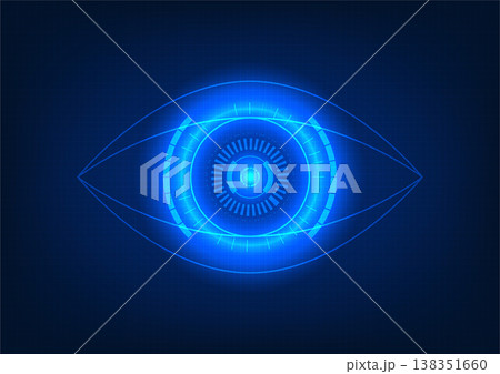 Technology eye The concept of searching for information through the internet network Find information at any time to use in solving problems. Vector eyes surrounded by neon lights Technology eye The concept of searching for information through the internet network Find information at any time to use in solving problems. Vector eyes surrounded by neon lights 138351660