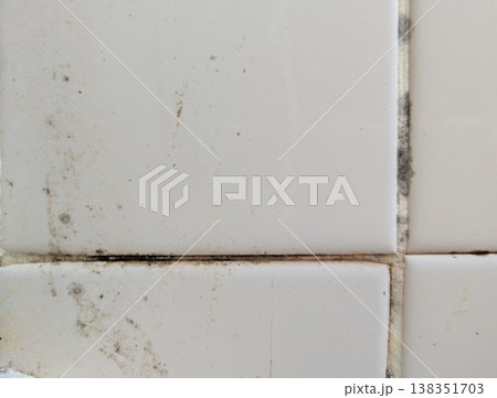 タイルの黒カビ 138351703
