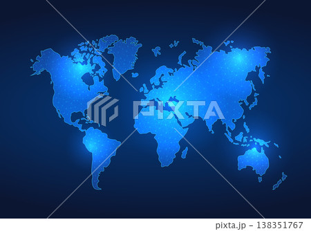 Background technology world map that can search for addresses through the Internet at all times. to know the location and topography of the destination able to travel more easily and faster 138351767