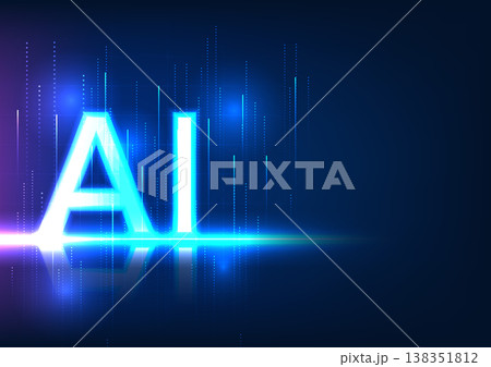 Explore a technology concept through a captivating vector illustration. Symbolizing the role of artificial intelligence, it represents the connection within the technology network. 138351812