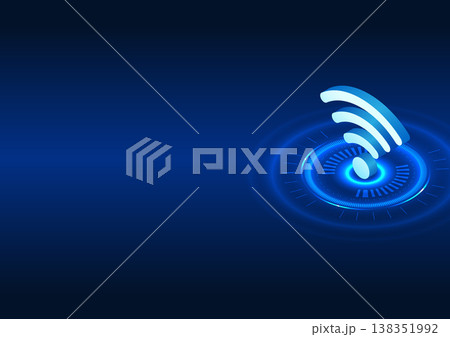 WiFi technology Wi-Fi icon placed on technology circle It is a technology that transmits wireless internet signals to electronic devices, allowing people to access the internet anywhere. WiFi technology Wi-Fi icon placed on technology circle It is a technology that transmits wireless internet signals to electronic devices, allowing people to access the internet anywhere. 138351992
