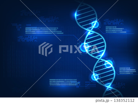 Medical technology DNA has a link with a number code, which represents a medical technology that shows DNA information. to bring information to research and think of medicines to treat patients' Medical technology DNA has a link with a number code, which represents a medical technology that shows DNA information. to bring information to research and think of medicines to treat patients' 138352112