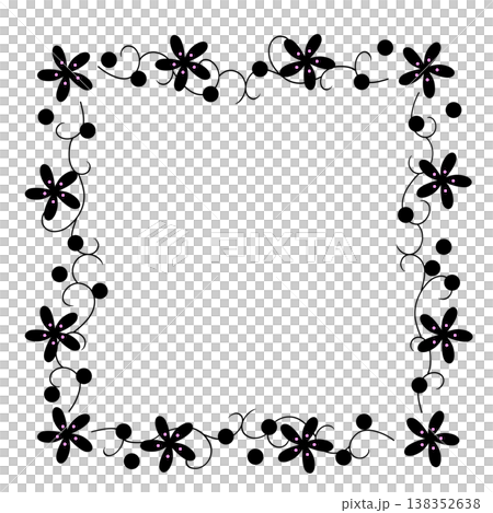Floral frame 138352638