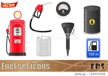 fuel station vector illustration fuel station vector illustration 138353036