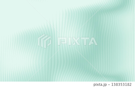 Abstract mint background with smooth vertical wavy stripes. 138353182