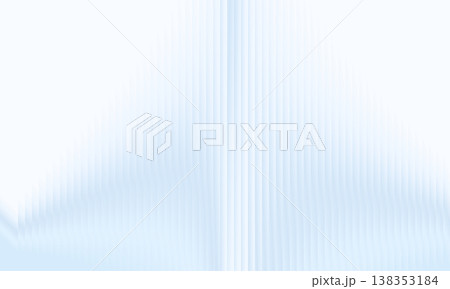 Abstract ribbed glass background with vertical translucent blue stripes 138353184