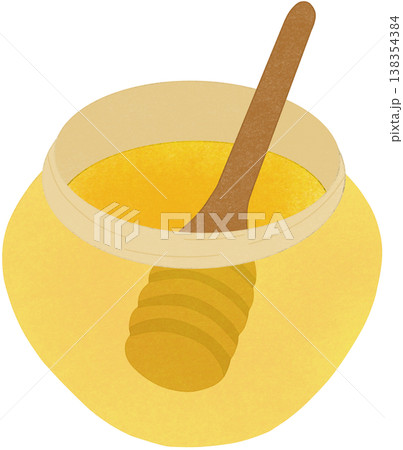 yellow honey natural with with honey dipper yellow honey natural with with honey dipper 138354384