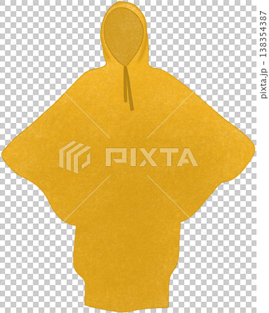 yellow raincoat illustration 138354387