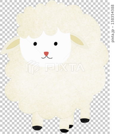white sheep animal 138354388