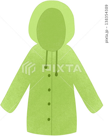 green raincoat 138354389