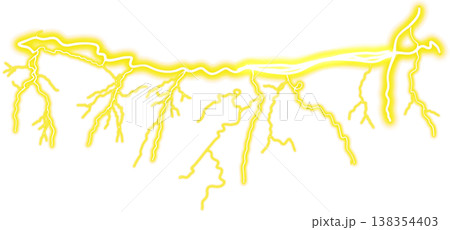 yellow electric lightning 138354403