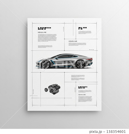 Automotive Specification Sheet Clean Modern Layout Automotive Specification Sheet Clean Modern Layout 138354601