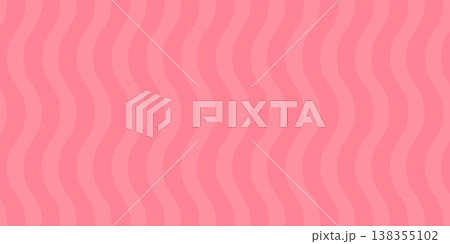 Abstract pink wavy background banner. Minimalist magenta fluid ripple pattern with smooth silk gradient. Modern pink clean aesthetic backdrop for feminine branding and social media header design. 138355102