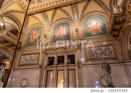 Interior of the Vienna State Opera house in Viena Austria Interior of the Vienna State Opera house in Viena Austria 138355342