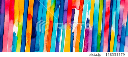 Bright abstract background with multicolored stripes 138355579