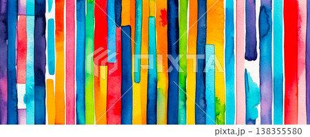 Bright abstract background with multicolored stripes 138355580
