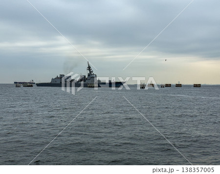 横須賀港で点検・整備のために停泊する海上自衛隊の護衛艦 2026.3.17 横須賀市, 日本 138357005