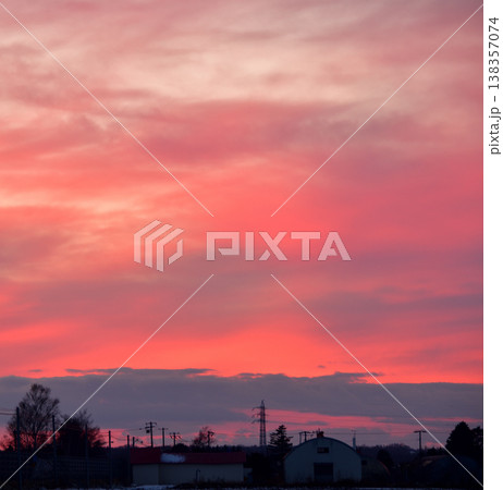 清里の夕焼け 清里の夕焼け 138357074