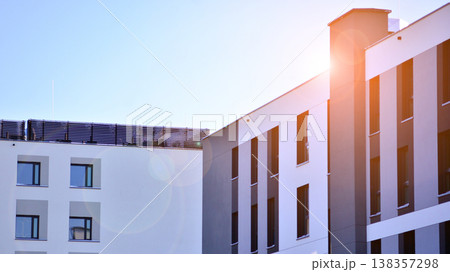 Apartments in residential complex. Housing structure at modern house. Architecture for property investment. and architecture details. Urban abstract - windows of apartment building. Apartments in residential complex. Housing structure at modern house. Architecture for property investment. and architecture details. Urban abstract - windows of apartment building. 138357298