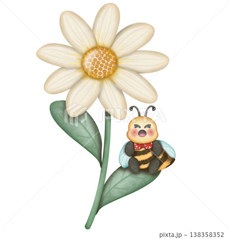 Bee cartoon character with emotions, face, arms, legs. Cartoon style. Hand drawn fashion illustration. World bee day. Bee cartoon character with emotions, face, arms, legs. Cartoon style. Hand drawn fashion illustration. World bee day. 138358352