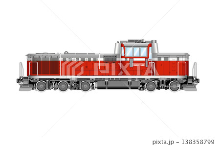 日本国有鉄道のディーゼル機関車DE11のベクターイラスト 日本国有鉄道のディーゼル機関車DE11のベクターイラスト 138358799