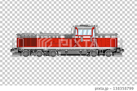 日本国有鉄道のディーゼル機関車DE11のベクターイラスト 日本国有鉄道のディーゼル機関車DE11のベクターイラスト 138358799