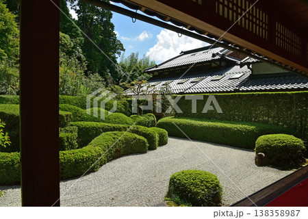 滋賀県甲賀市　大池寺の蓬莱庭園 138358987