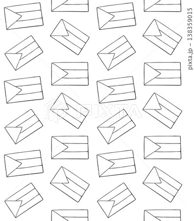 Vector seamless pattern of outline Palestine flag Vector seamless pattern of outline Palestine flag 138359015