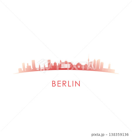 Berlin skyline silhouette. 138359136